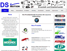 Tablet Screenshot of ds-motion.com